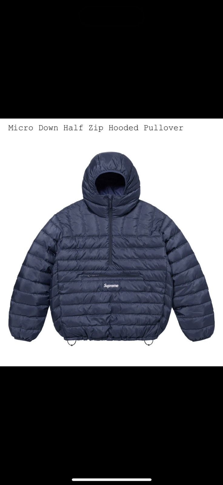Supreme Supreme Micro Down Half Zip Hooded Pullover (FW24) Size US XXL / EU 58 / 5 - 6 Thumbnail