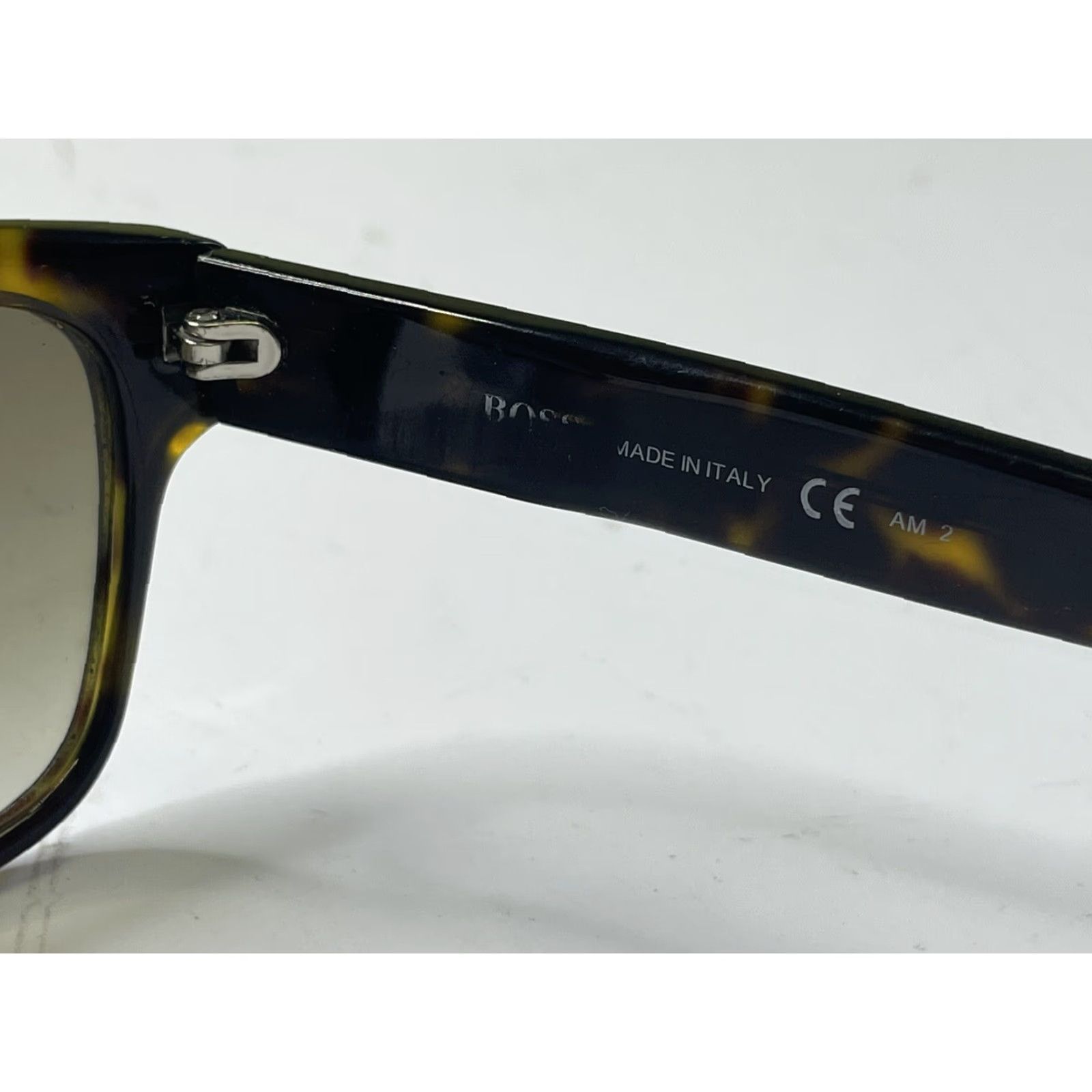 Hugo Boss Hugo Boss Sunglasses 0406/S 086DB Men's Dark Havana Rectangular Acetate Frame 53 Size ONE SIZE - 5 Thumbnail