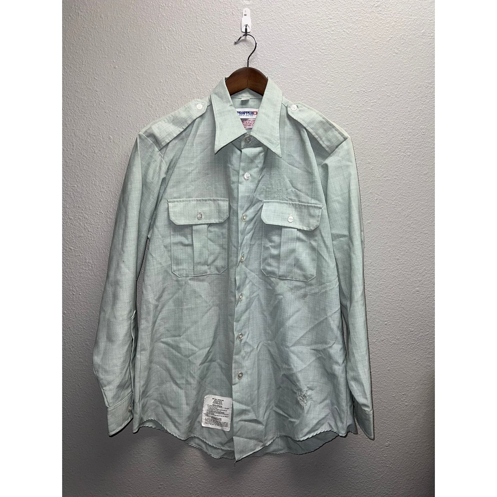 Vintage Vintage Propper International Long Sleeve AG Shirt VTG L Size US L / EU 52-54 / 3 - 1 Thumbnail