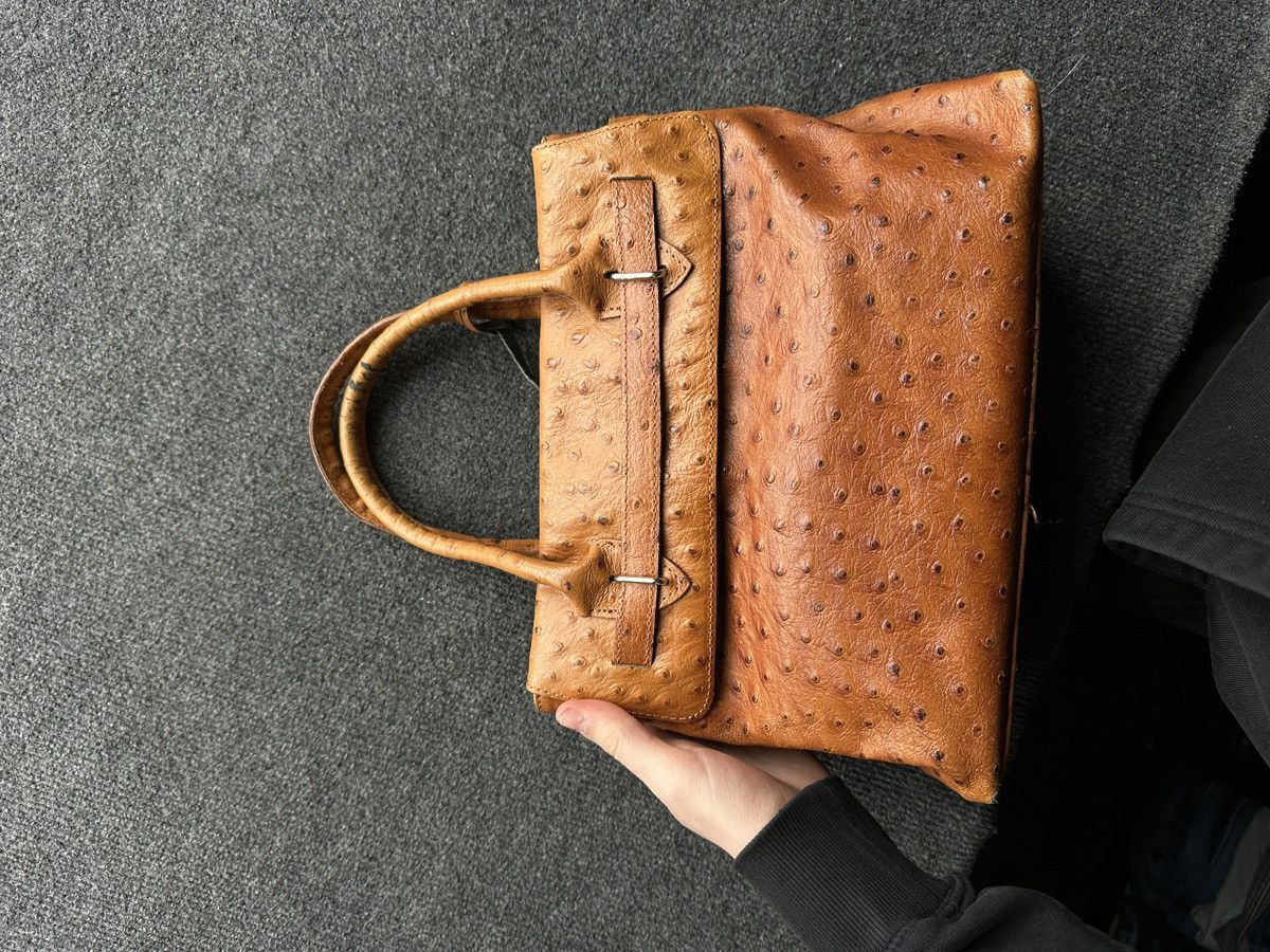 Other 🚨 WOMEN OSTRICH BROWN BIRKIN HAND BAG LUXURY kelly hermes Size ONE SIZE - 8 Thumbnail