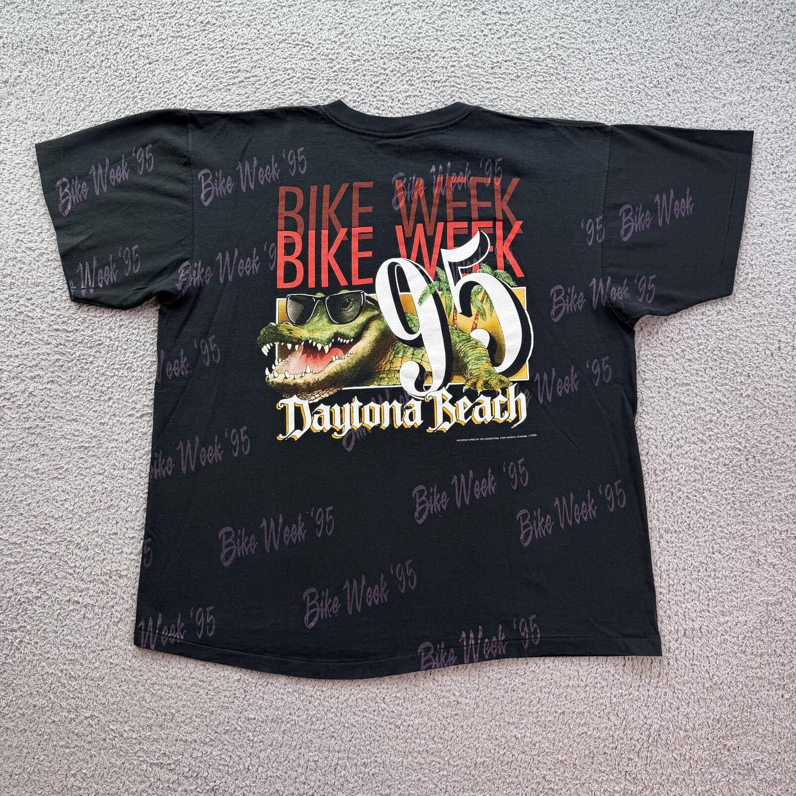Other Vintage 1995 Daytona Bike Week T Shirt Made In USA AOP XL Size US XL / EU 56 / 4 - 2 Thumbnail