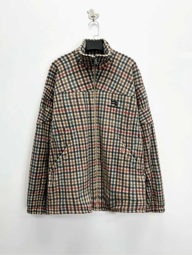 Balenciaga Balenciaga Houndstooth Embroidered Cotton Jacket-dmc Size US L / EU 52-54 / 3 - 1 Thumbnail