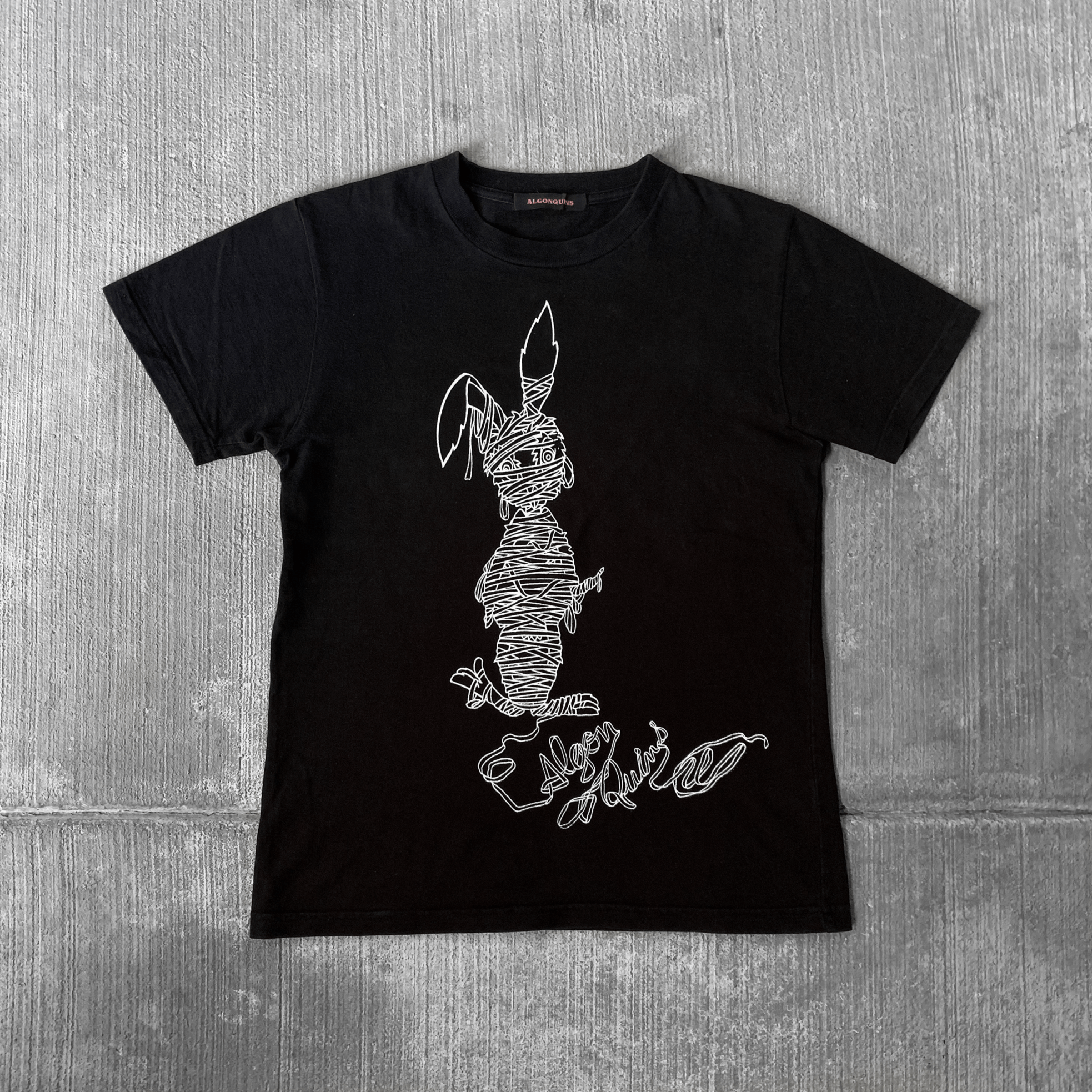 image of Algonquins 00S Mummy Rabbit Tee in Black, Men's (Size XS)