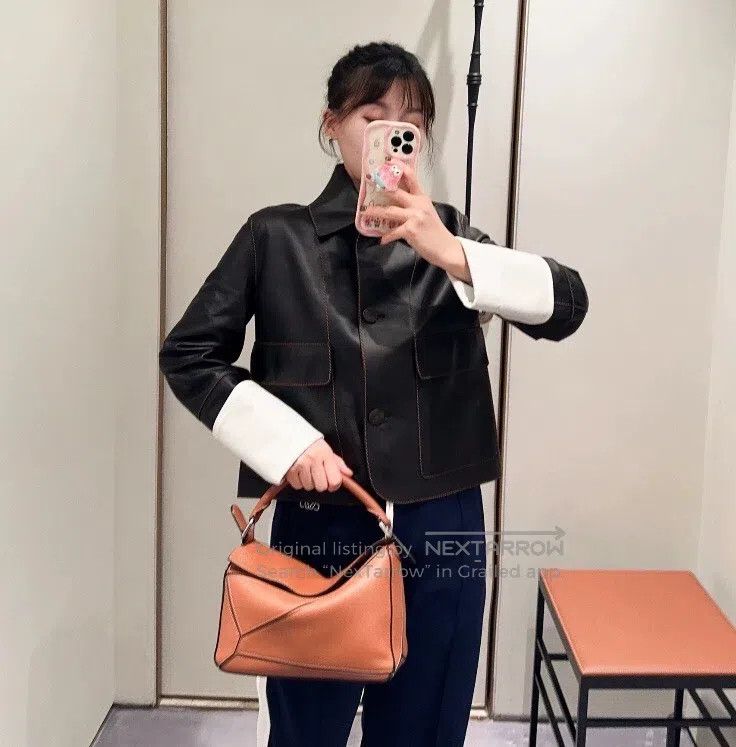 Loewe Loewe Black Sheepskin Lapel Single-breasted Long Sleeve Le Size XS / US 0-2 / IT 36-38 - 7 Thumbnail