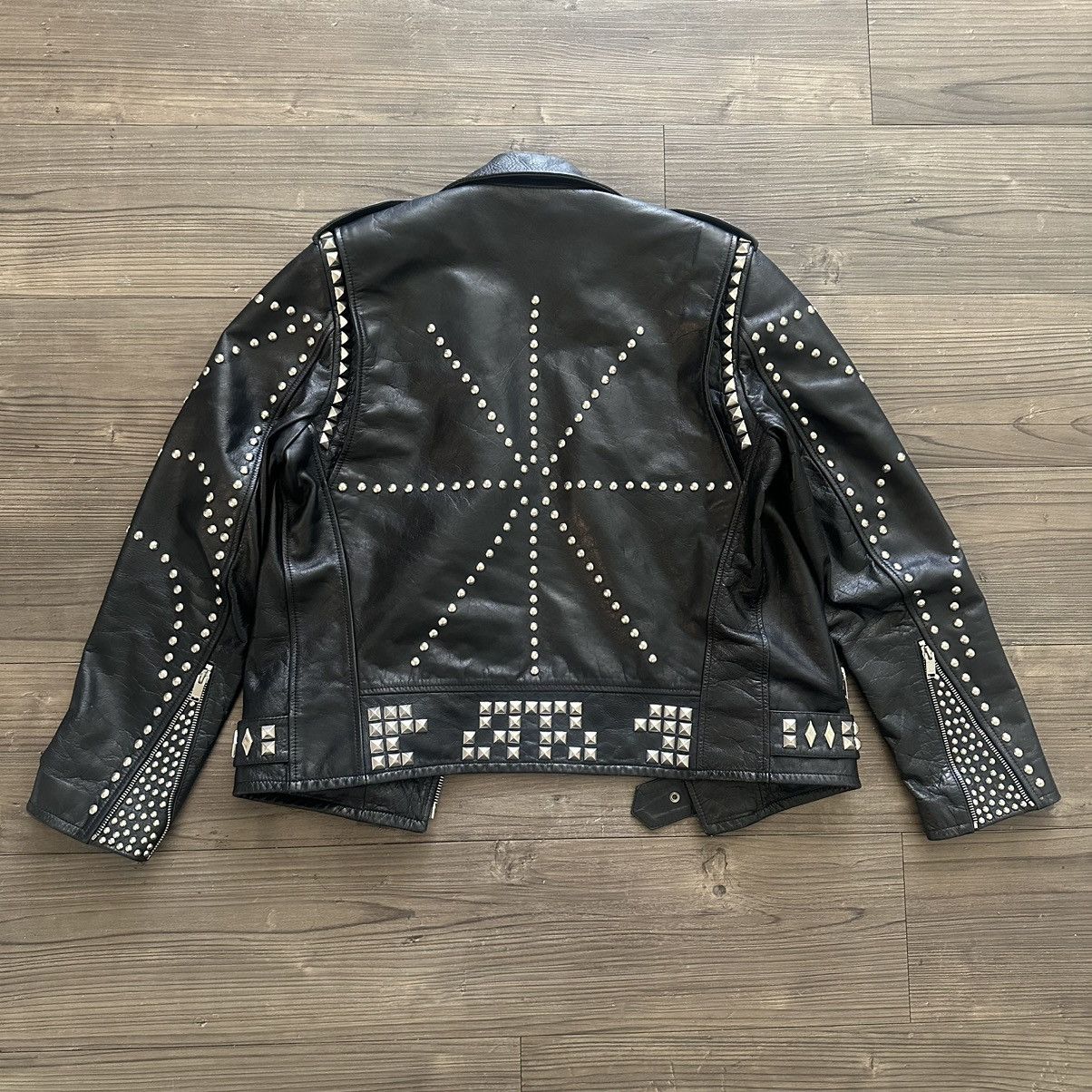 Saint Laurent Paris HEDI SLIMANE SLP STUDDED LEATHER JACKET Size US L / EU 52-54 / 3 - 7 Thumbnail
