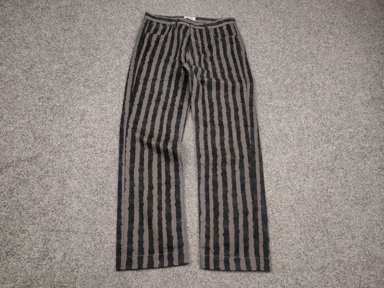 Kenzo Kenzo Design Dark Gray Striped Casual Canvas Mens Pants Size US 30 / EU 46 - 3 Thumbnail
