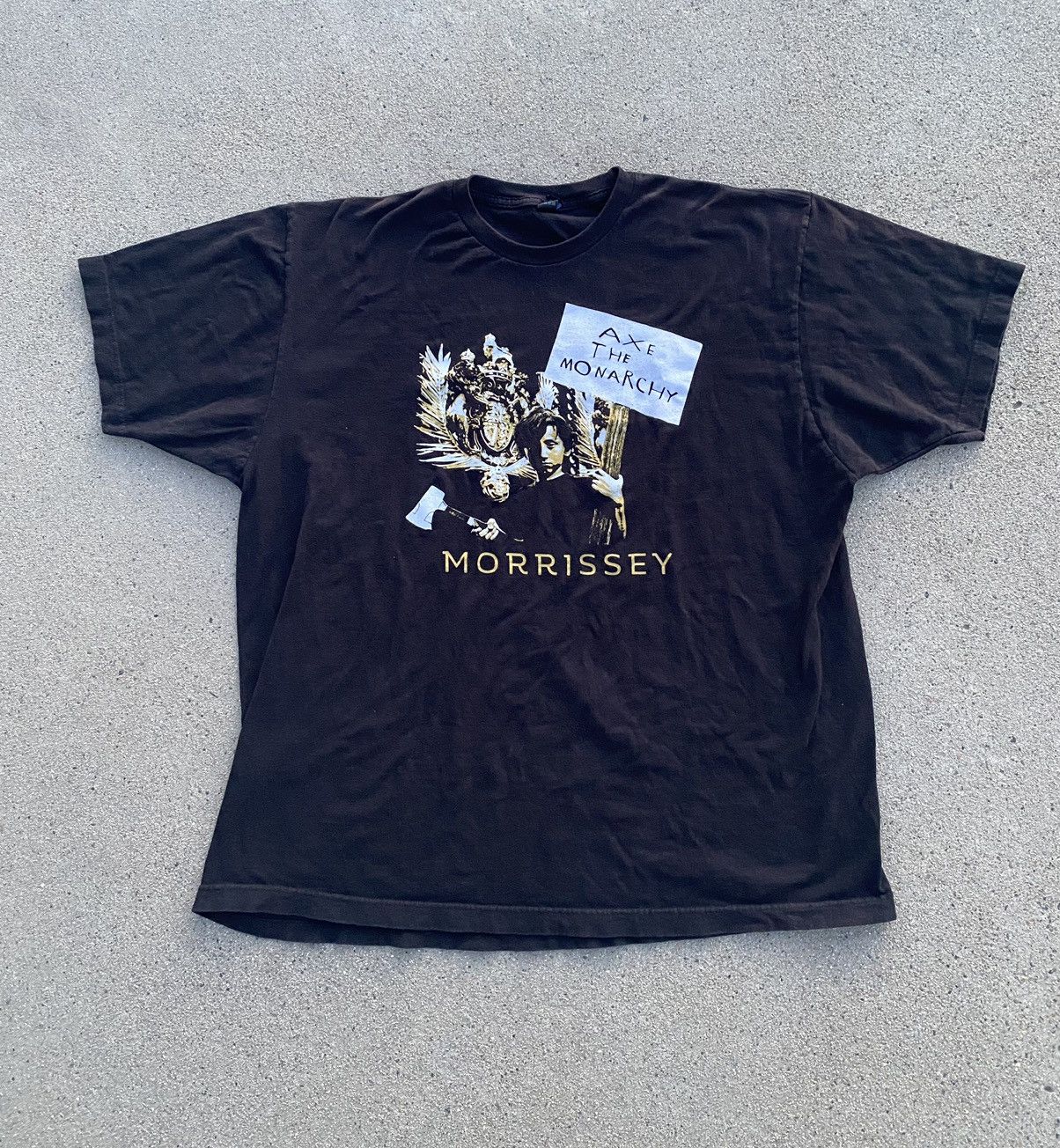Band Tees × Vintage Vintage Morrissey AXE THE MONARCHY Shirt XXL Size US XXL / EU 58 / 5 - 2 Thumbnail