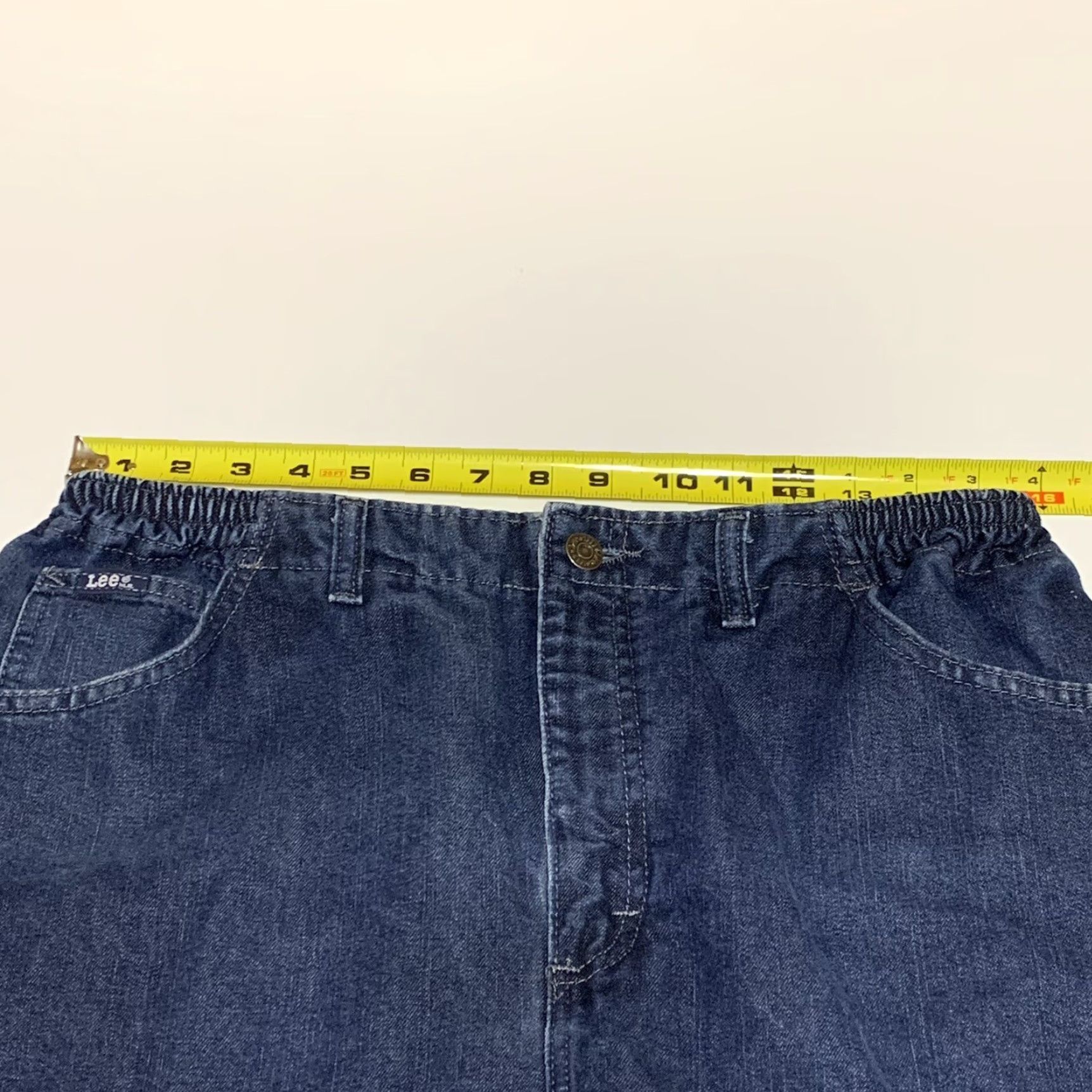 Lee VINTAGE Lee Original Womens Mom Jeans Elastic High Waist 32x30 Blue Denim Cotton Blend Relaxed Fit Women Jeans 30 In Inseam Mens? Size 24" / US 00 / IT 34 - 3 Thumbnail