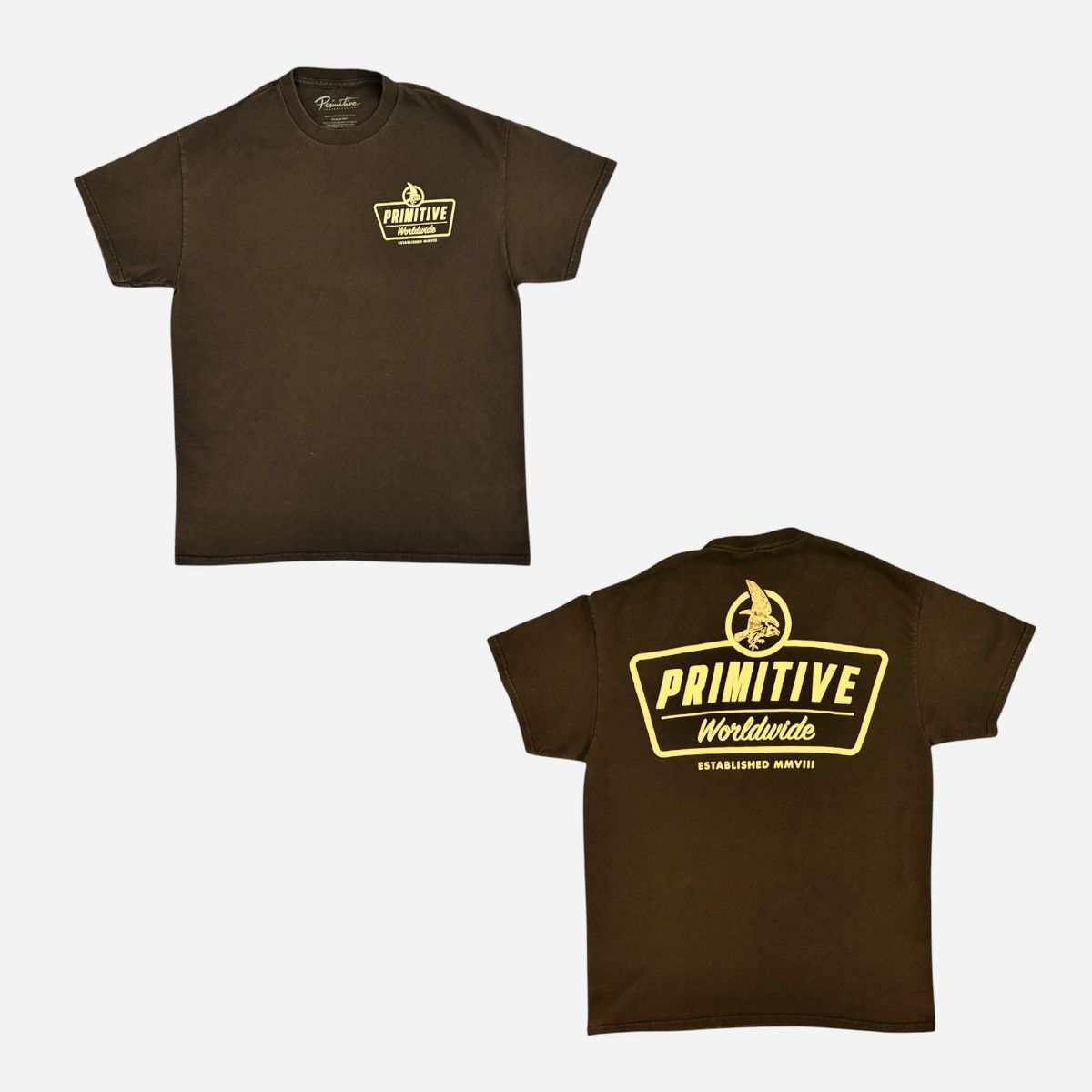 Primitive Primitive Skateboarding Apparel Brown Men’s T-Shirt Sz M Size US M / EU 48-50 / 2 - 10 Thumbnail