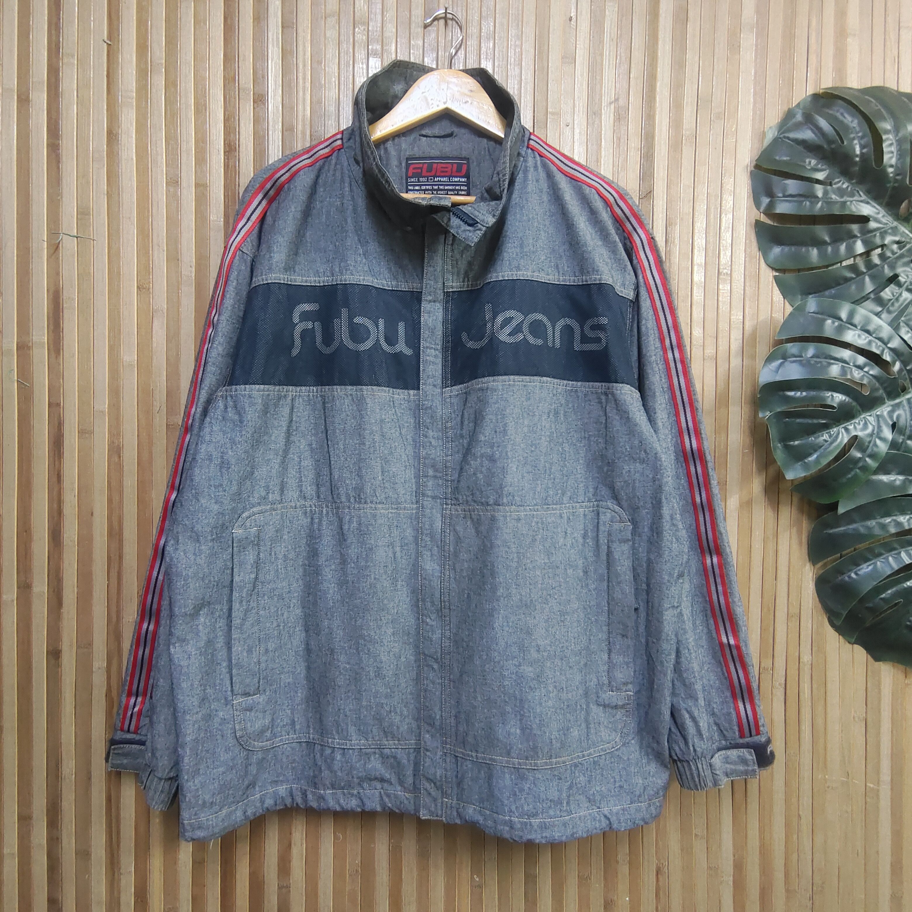 Designer × Fubu Fubu Jeans Light Jacket Big Spellout Size US L / EU 52-54 / 3 - 3 Thumbnail