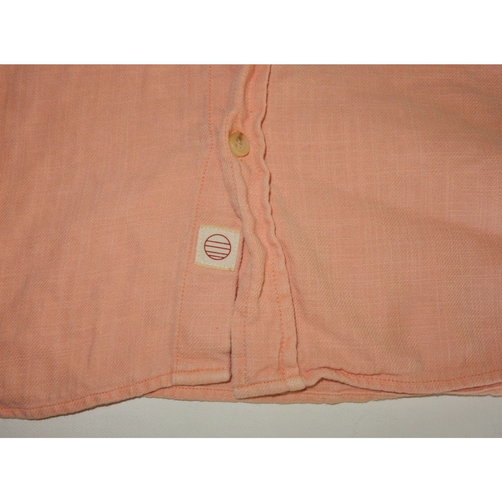 Marine Layer MARINE LAYER Short Sleeve Button-Up Shirt Adult Medium Solid Pink Mens Size US M / EU 48-50 / 2 - 2 Thumbnail