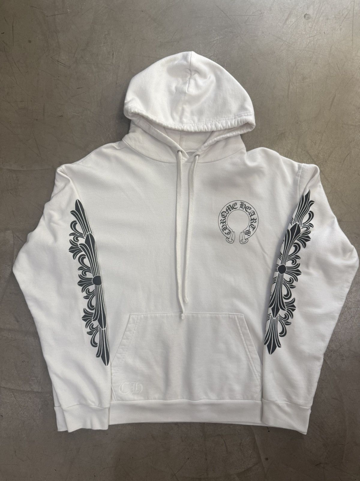 Chrome Hearts Chrome Hearts Horseshoe Floral Hoodie Size US L / EU 52-54 / 3 - 1 Thumbnail