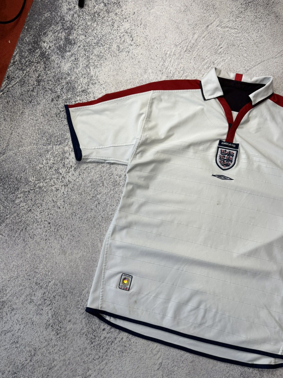 Umbro England reversible football shirt 2002 World Cup Umbro Size US L / EU 52-54 / 3 - 5 Thumbnail
