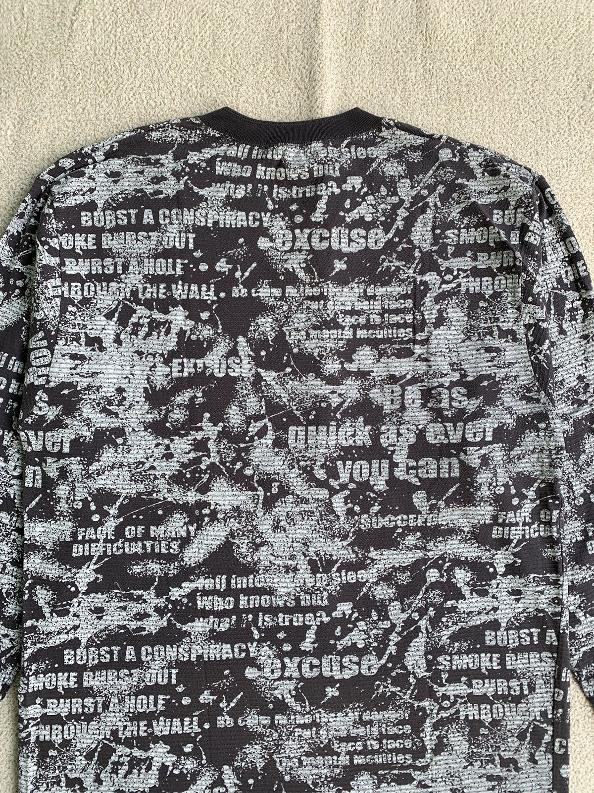 Japanese Brand Yeoman Poem Rock Longsleeve Tshirt Size US L / EU 52-54 / 3 - 4 Thumbnail