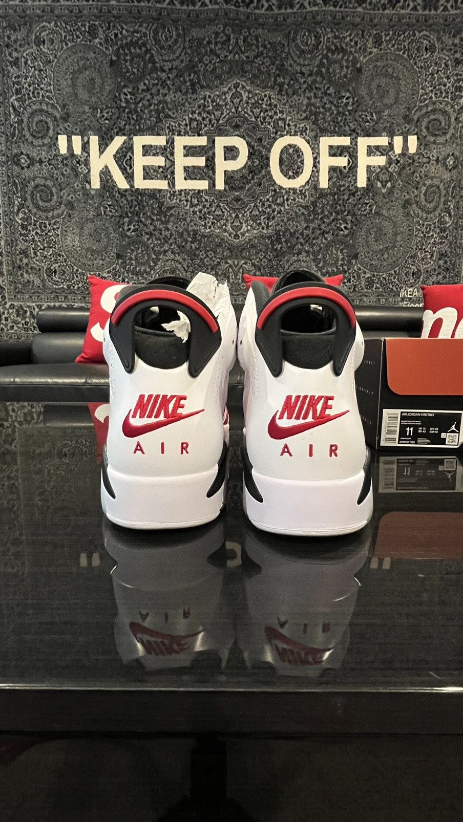Jordan Brand Jordan 6 Retro Carmine (2021) Men's Size US 11 / EU 44 - 5 Thumbnail