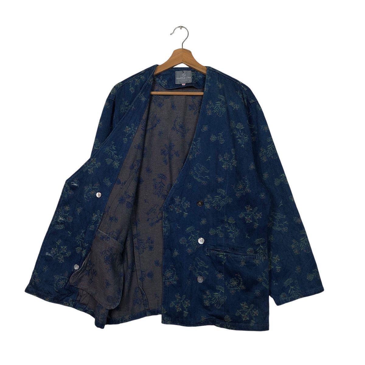 Japanese Brand 📌Vintage Indigo Denim Jacket Simple Life Size US M / EU 48-50 / 2 - 12 Thumbnail