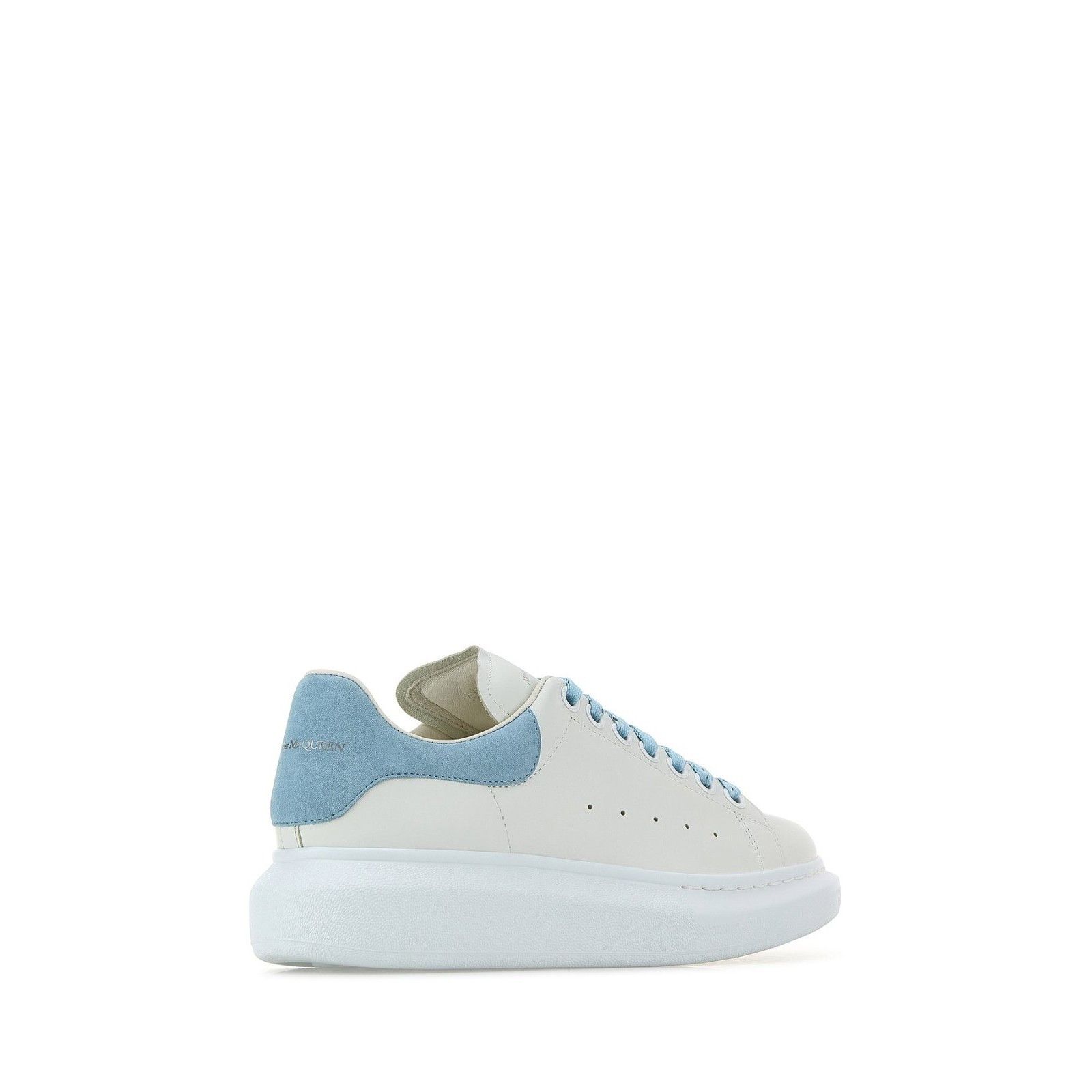 Alexander McQueen ALEXANDER MCQUEEN Oversized Light Blue White Leather Sneaker Size US 8 / IT 38 - 3 Thumbnail
