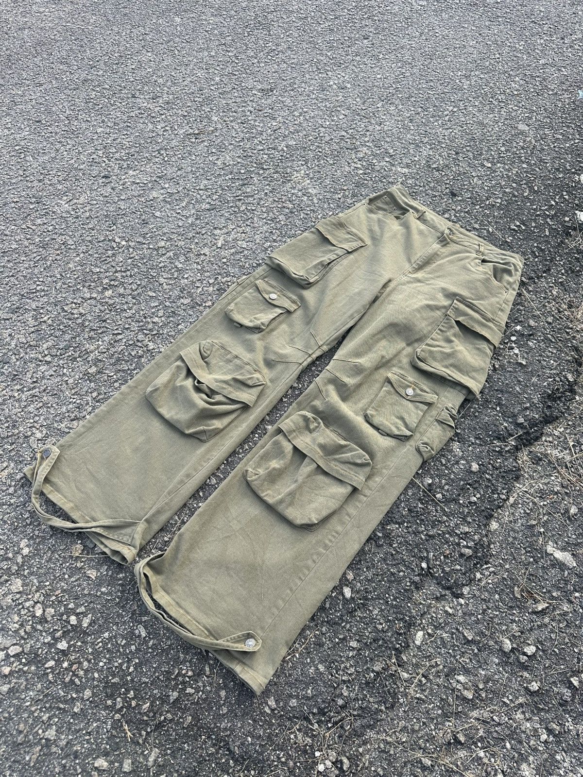 Japanese Brand CARGO PANTS MULTIPOCKET SENDITIONARIES 12 POCKET BAGGY PANTS Size US 30 / EU 46 - 6 Thumbnail