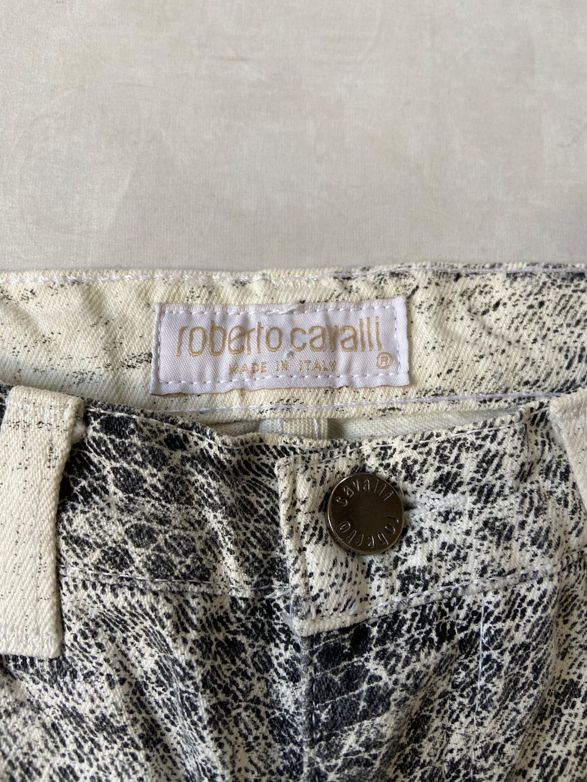 Roberto Cavalli Roberto Cavalli Python Snake Print Jeans Flared Size 25" / US 0 / IT 36 - 5 Thumbnail