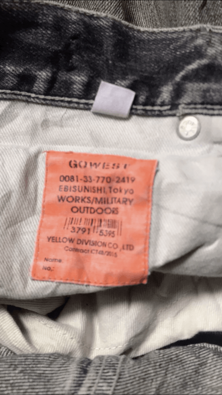 Hysteric Glamour × Japanese Brand Go West Super Black Distressed Jeans Pants Size US 29 - 4 Thumbnail