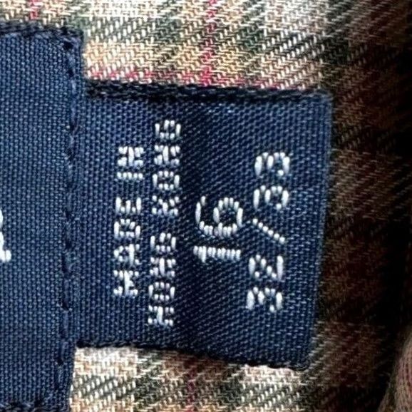 Ralph Lauren VINTAGE Ralph Lauren Shirt Mens Dress Shirt Plaid Button-Down 16 32-33 Tan Yarmouth Pony Size 42R - 6 Thumbnail