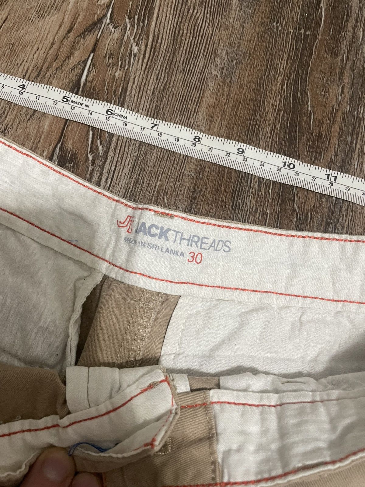 JackThreads JACK THREADS Walk Walking Chino Shorts 4-Pocket Waist tan Size US 30 / EU 46 - 5 Thumbnail