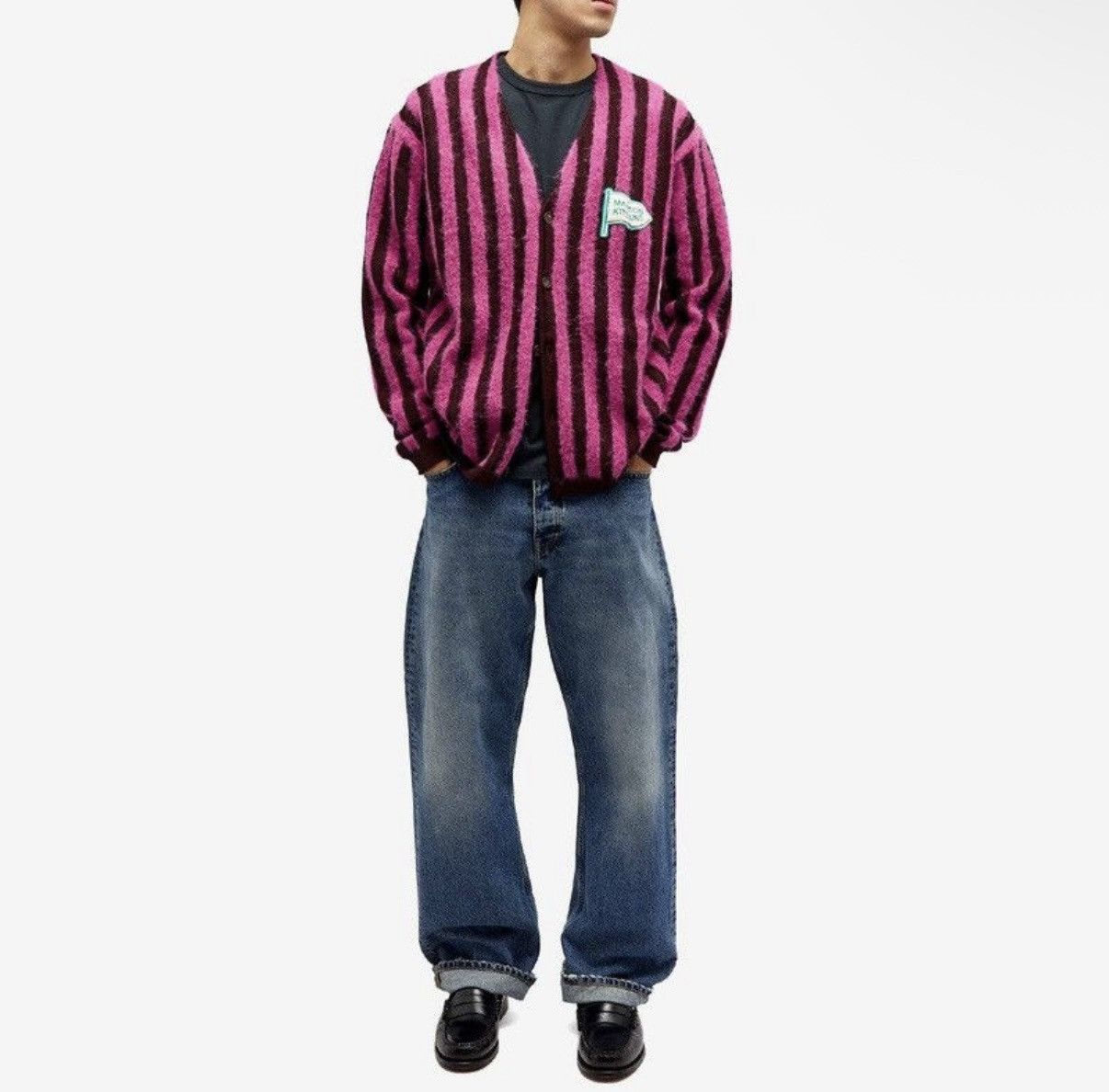 Maison Kitsune Maison kitsune striped comfort cardigan Size US M / EU 48-50 / 2 - 5 Thumbnail