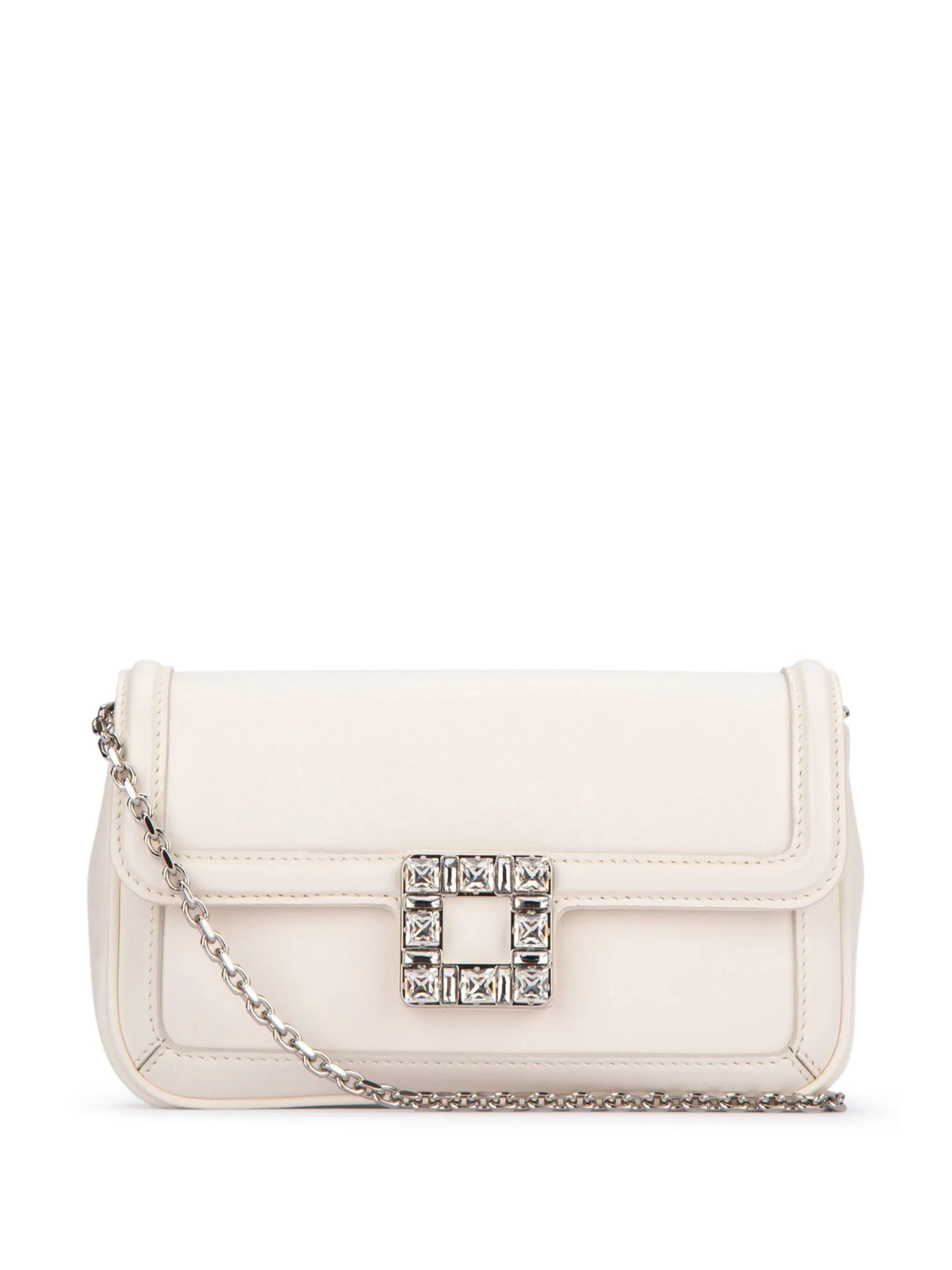 Roger Vivier o1s22i1n0325 Size: OS / Leather Clutch Bag in Cream Size ONE SIZE - 1 Thumbnail
