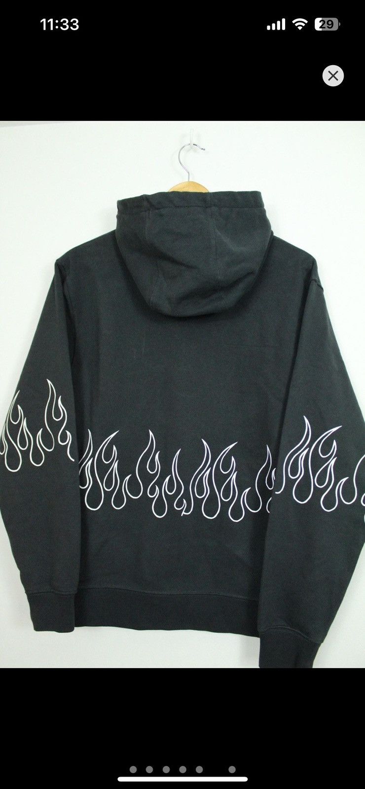 Nike Vintage Nike Spellout Flame Hoodie Size US M / EU 48-50 / 2 - 2 Thumbnail