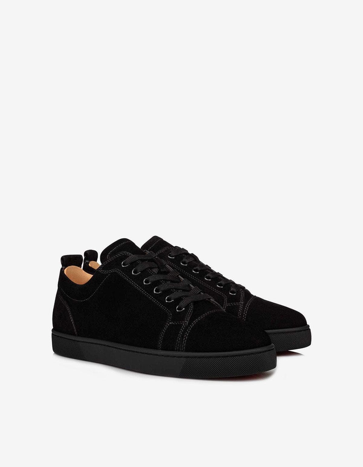 Christian Louboutin Christian Louboutin Louis Junior Black Suede Trainers Size US 11.5 / EU 44-45 - 1 Thumbnail