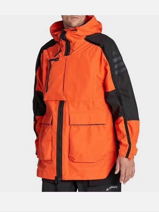 Adidas Adidas Terrex Xploric Rain.RDY City Jacket Orange Black Size US L / EU 52-54 / 3 - 1 Thumbnail
