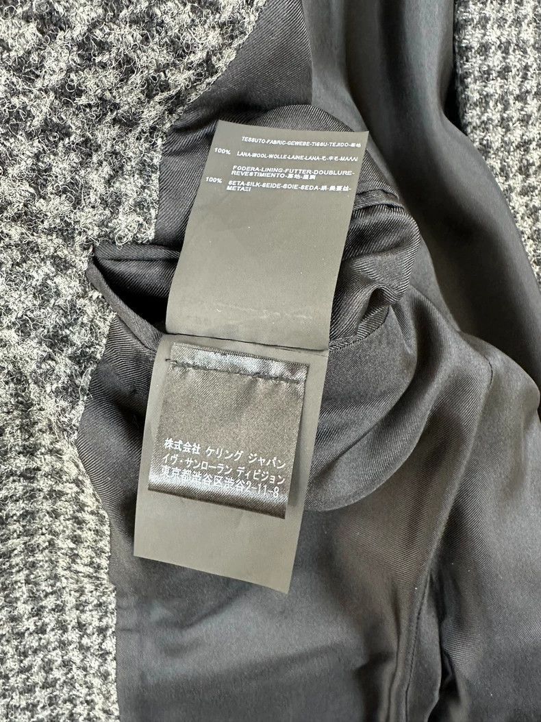 Saint Laurent Paris Saint Laurent Paris Grey houndstooth suit jacket-2506 Size US M / EU 48-50 / 2 - 6 Thumbnail