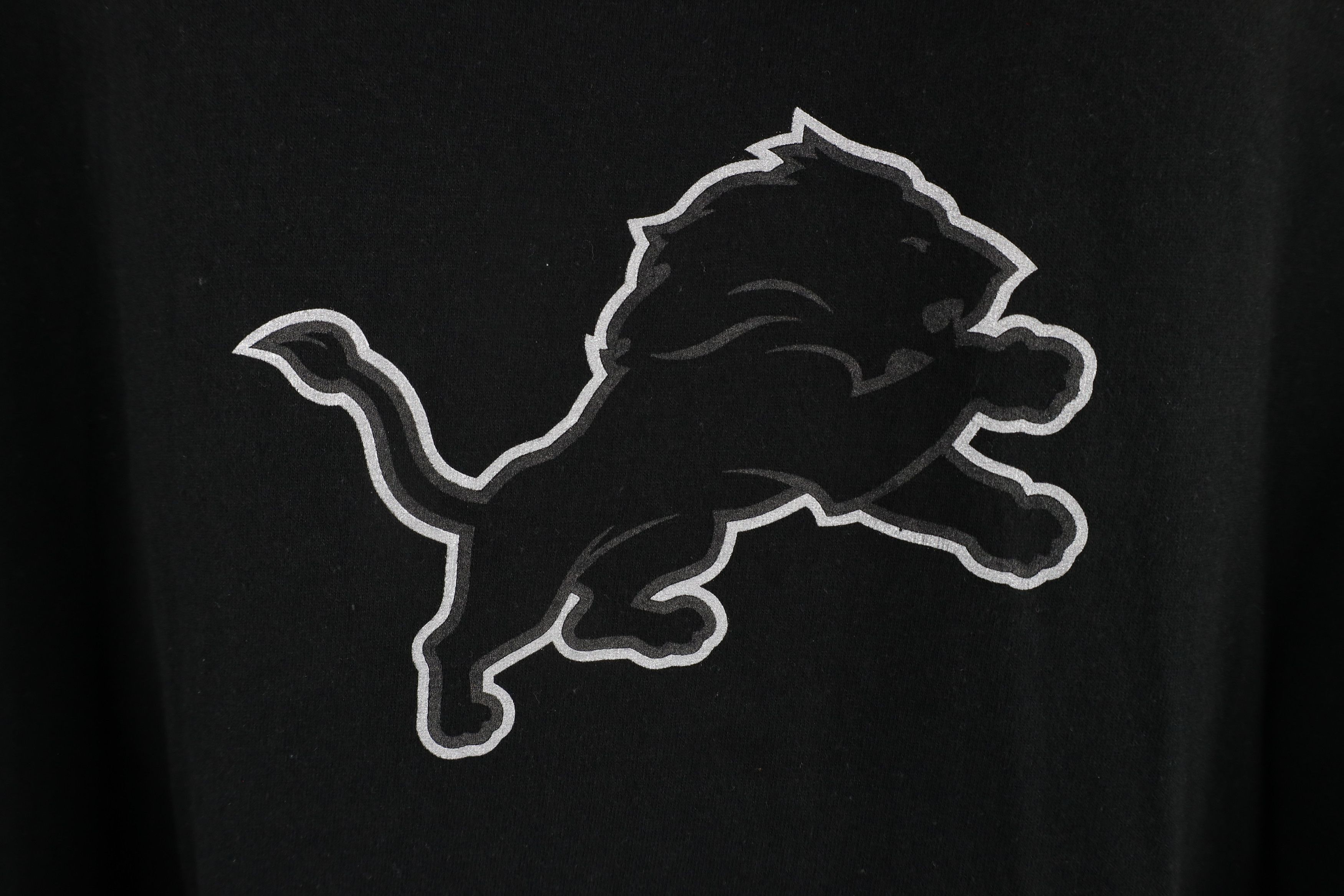 Majestic × Vintage Vintage Majestic Triple Black Detroit Lions Football T-Shirt Size US XXL / EU 58 / 5 - 4 Thumbnail