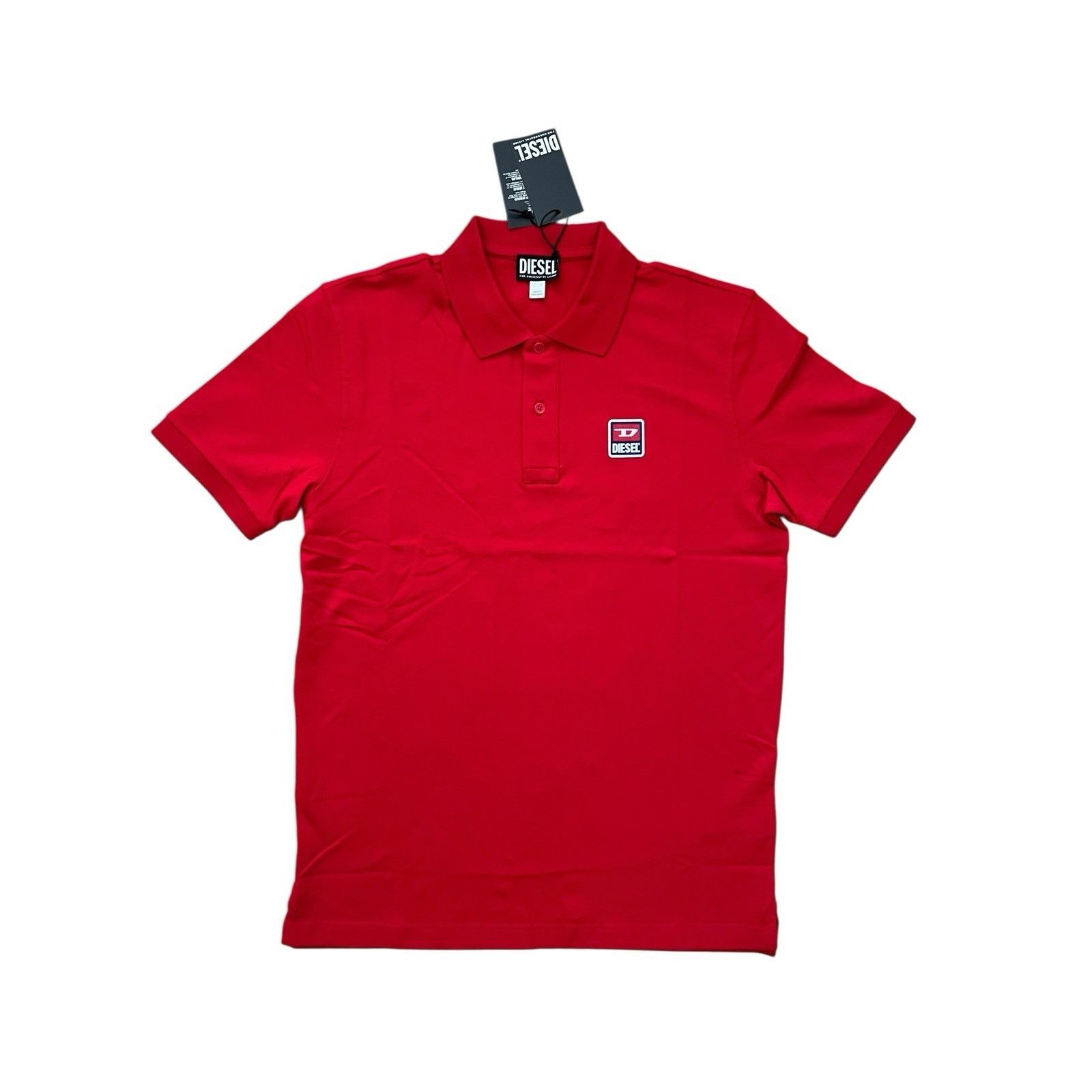 Diesel Diesel Mens T-Smith Polo Shirt Red $110 Size L Size US L / EU 52-54 / 3 - 1 Thumbnail