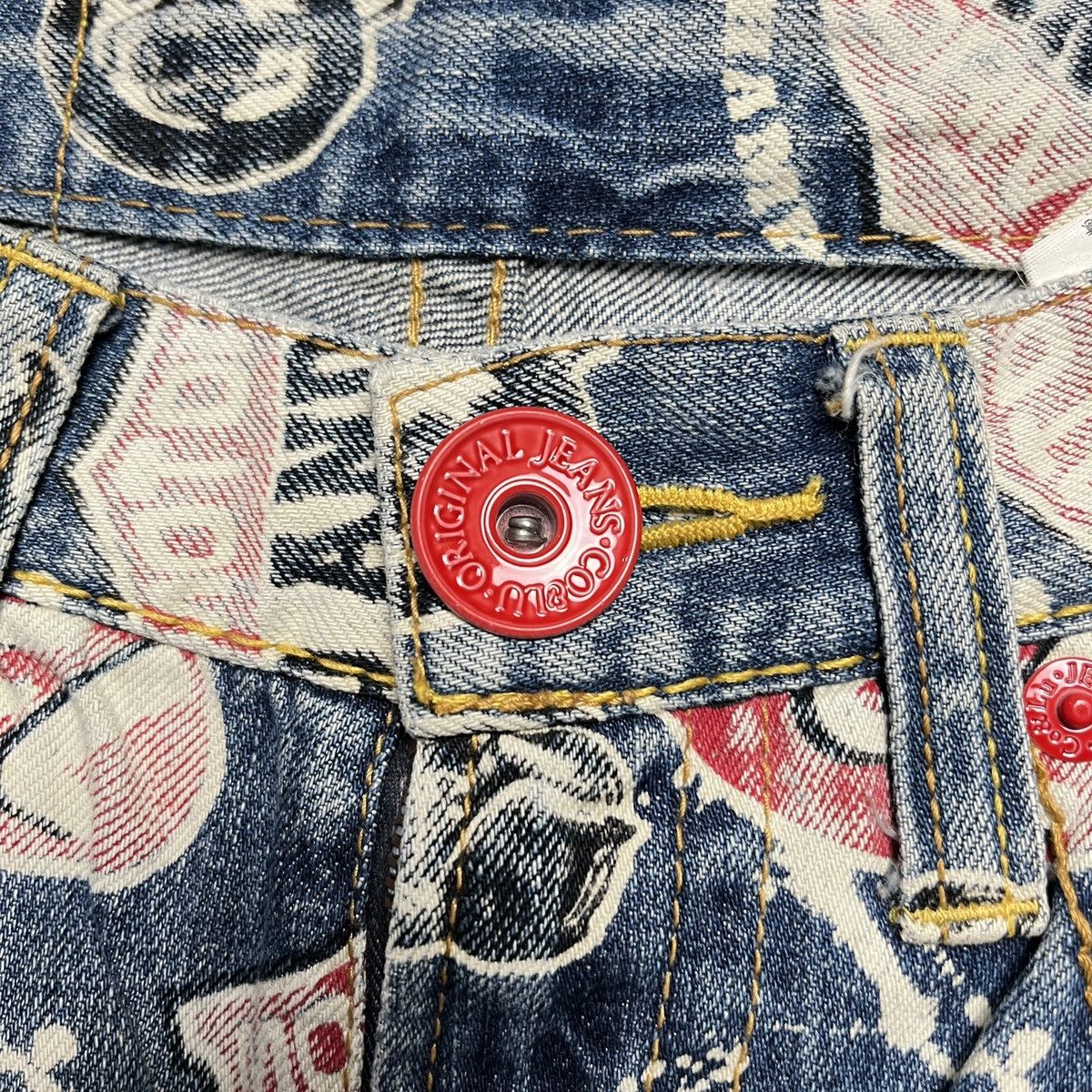 Japanese Brand Vintage co and lu all over print denim Size US 28 / EU 44 - 6 Thumbnail
