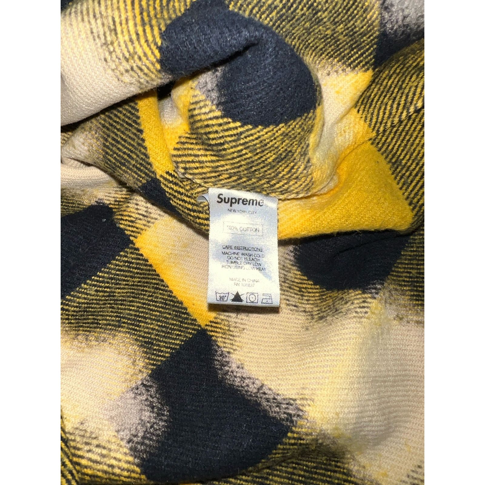 Supreme Supreme FW13 Bleached Buffalo Heavyweight Flannel Size US S / EU 44-46 / 1 - 5 Thumbnail
