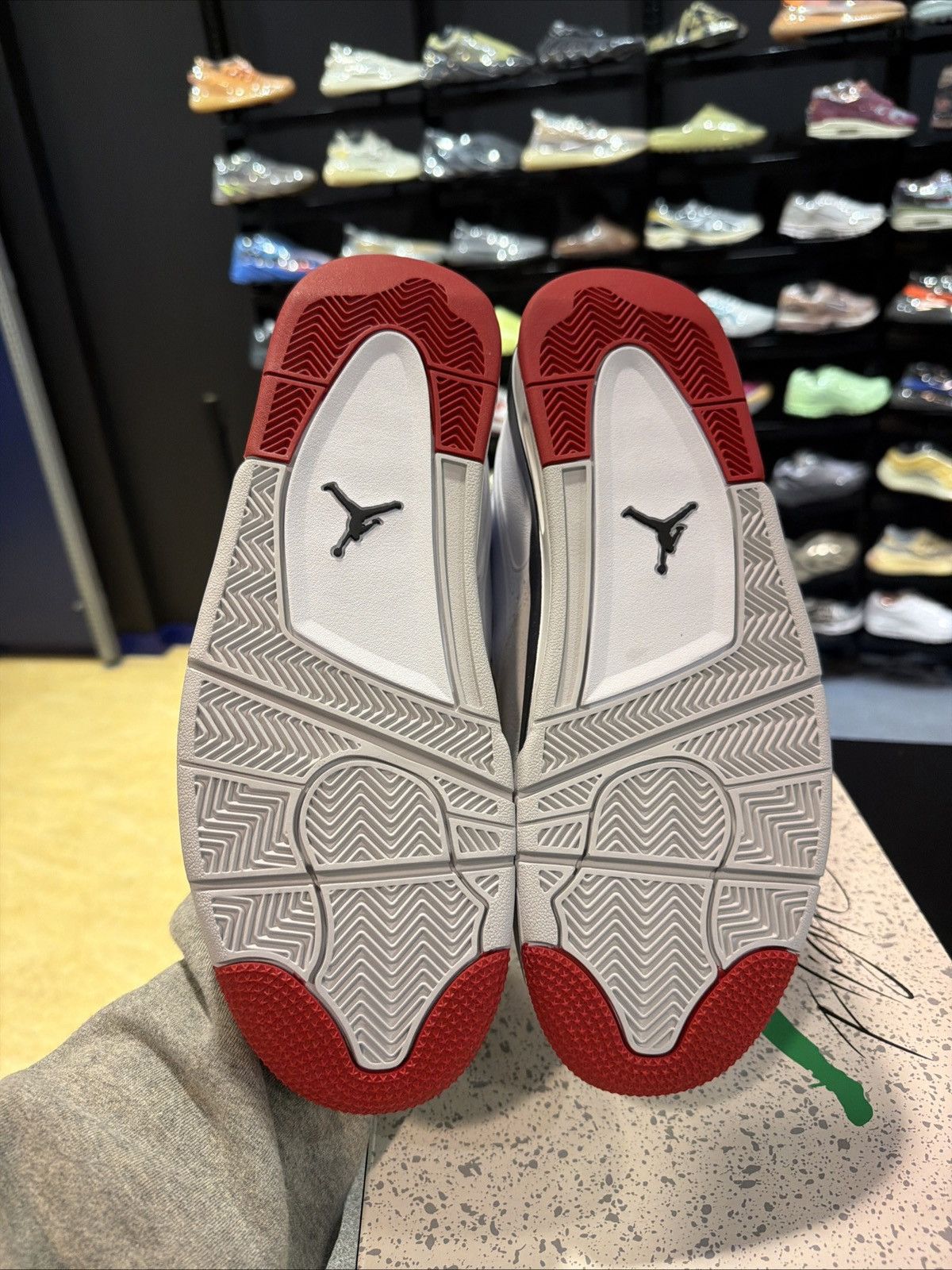 Jordan Brand Nike Men's Air Jordan 4 RM Size 13 White Fire Red Brand New Size US 13 / EU 46 - 11 Thumbnail