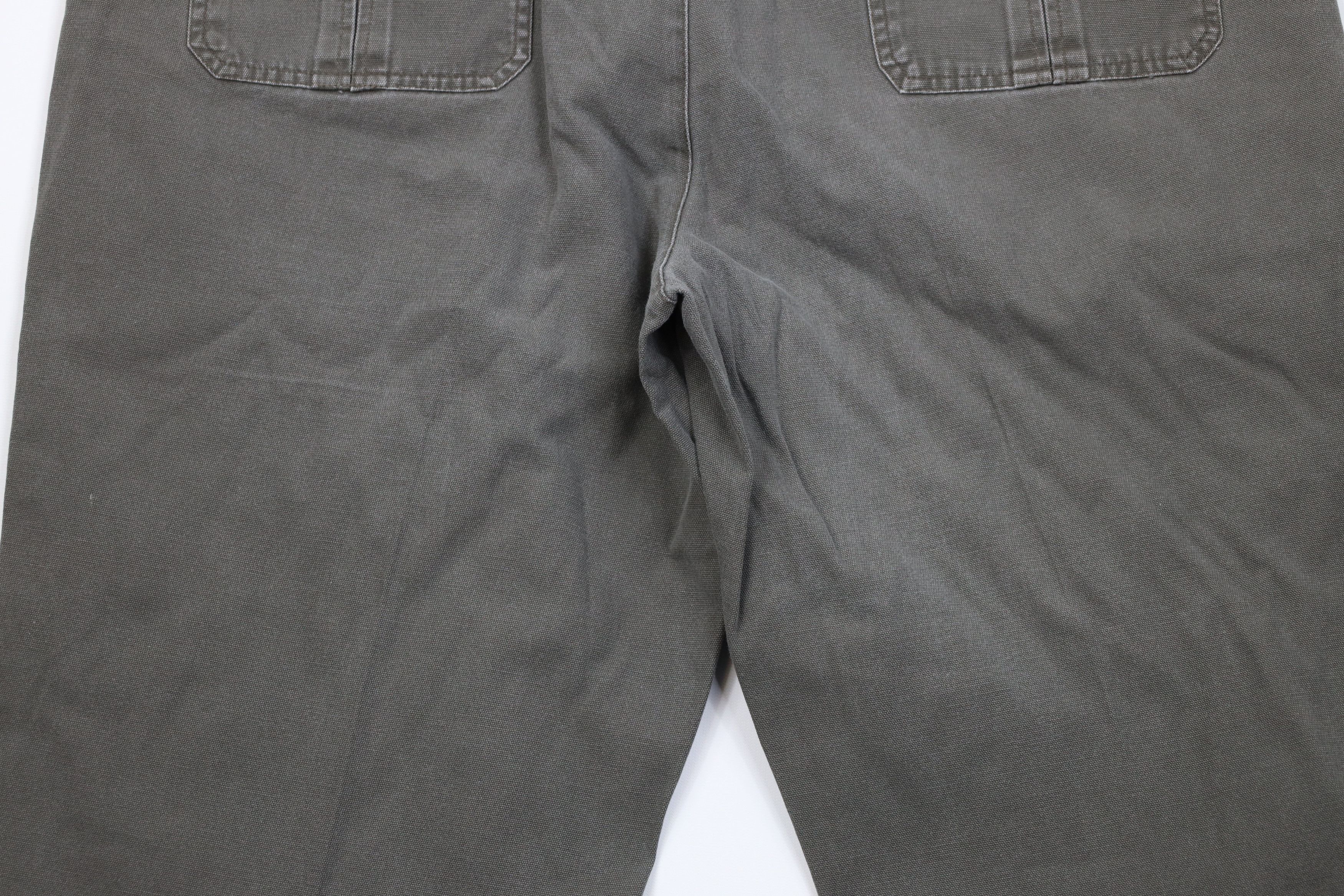 Eddie Bauer Vintage 90s Eddie Bauer Canvas Wide Leg Utility Pants Green Size US 40 / EU 56 - 11 Thumbnail