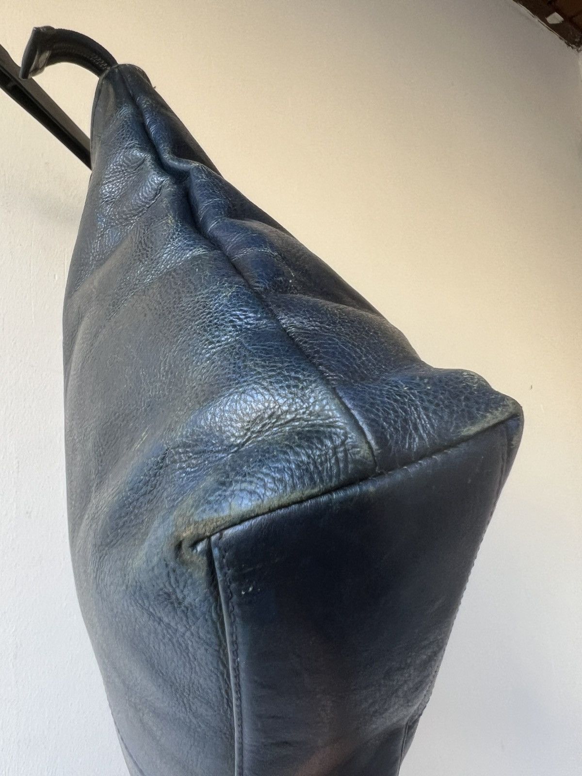 Bajra L.E.D. Bites Tokyo Distressed Faded Patina Leather Tote Bag Size ONE SIZE - 23 Thumbnail