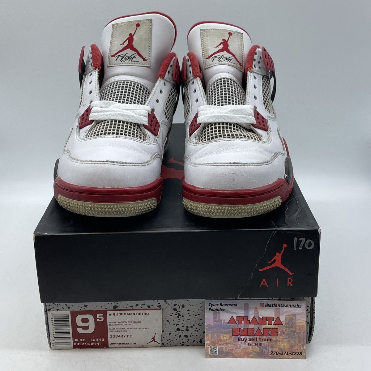 Jordan Brand Air Jordan 4 fire red Size US 9.5 / EU 42-43 - 2 Thumbnail