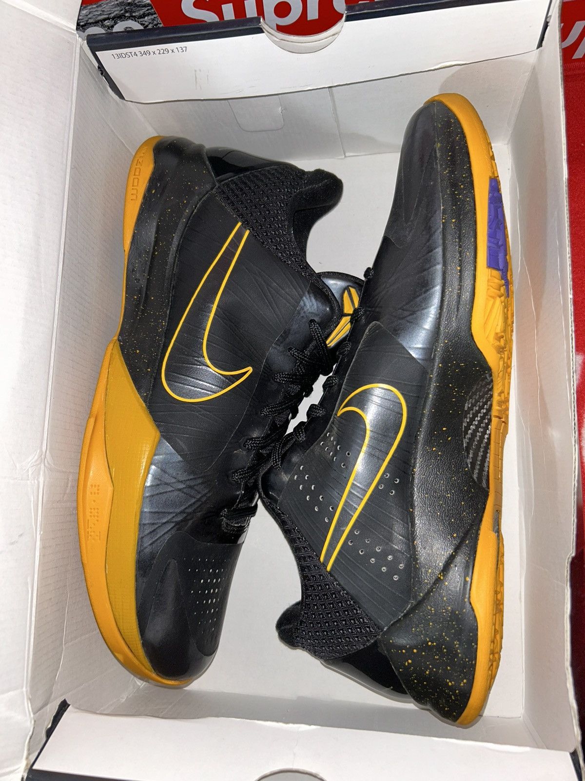 Nike Nike Zoom Kobe 5 ID Black Yellow 411773-900 12 NEW nikeID Size US 12 / EU 45 - 11 Thumbnail