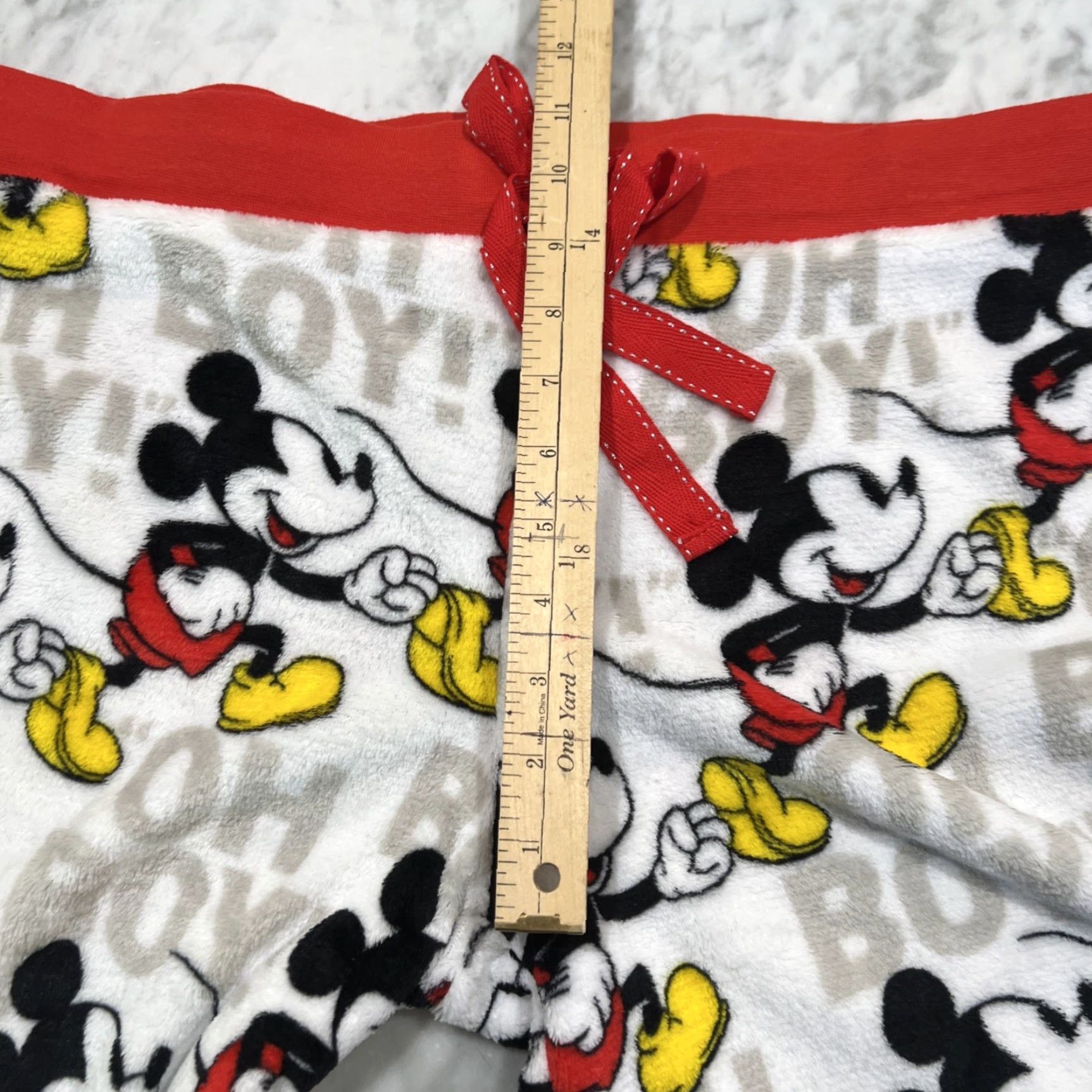 Disney Disney Pants Women’s Large Sleepwear Mickey Mouse Oh Boy Fleece NWT Size 36" / US 14 / IT 50 - 7 Thumbnail