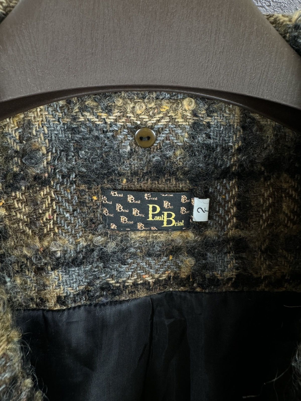 Designer × Vintage Paul Brial vintage tweed blazer jacket size 2 Size S / US 4 / IT 40 - 5 Thumbnail