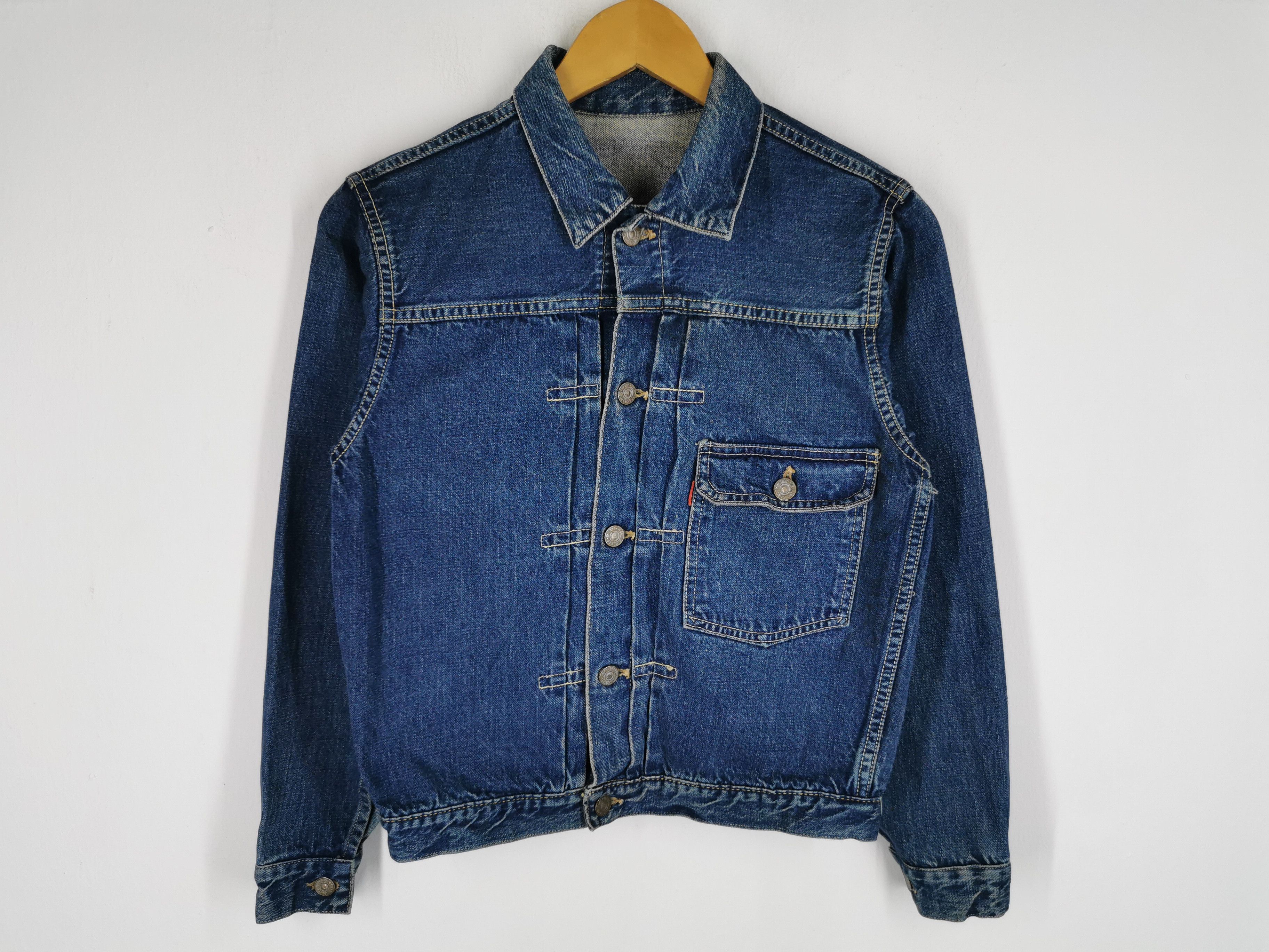 Vintage 80s Warehouse Type 1 Selvedge Denim Jacket Size M