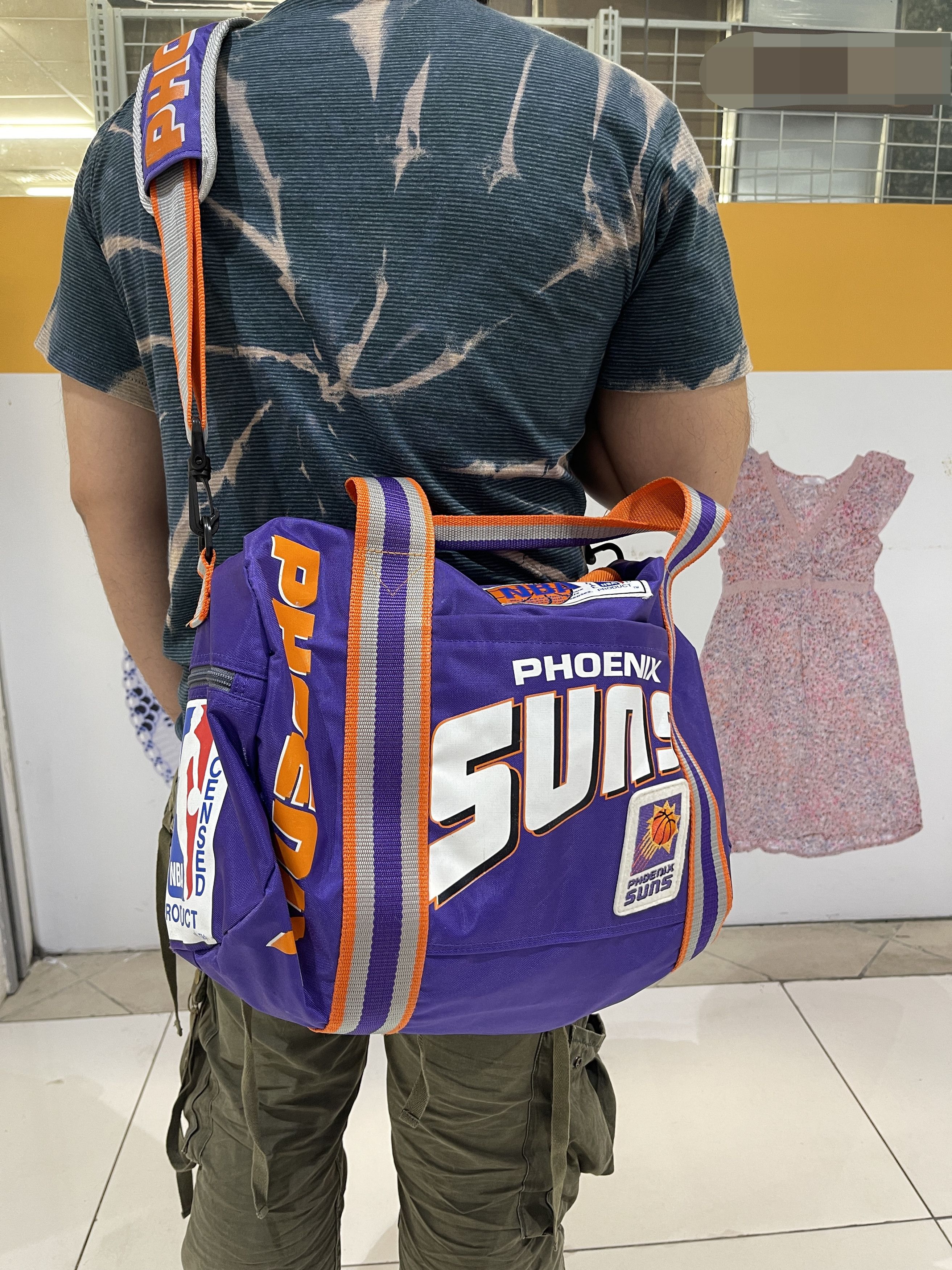 image of Hype x NBA Phoenix Suns Sports Duffle Bag Vintage!!! in Purple, Men's