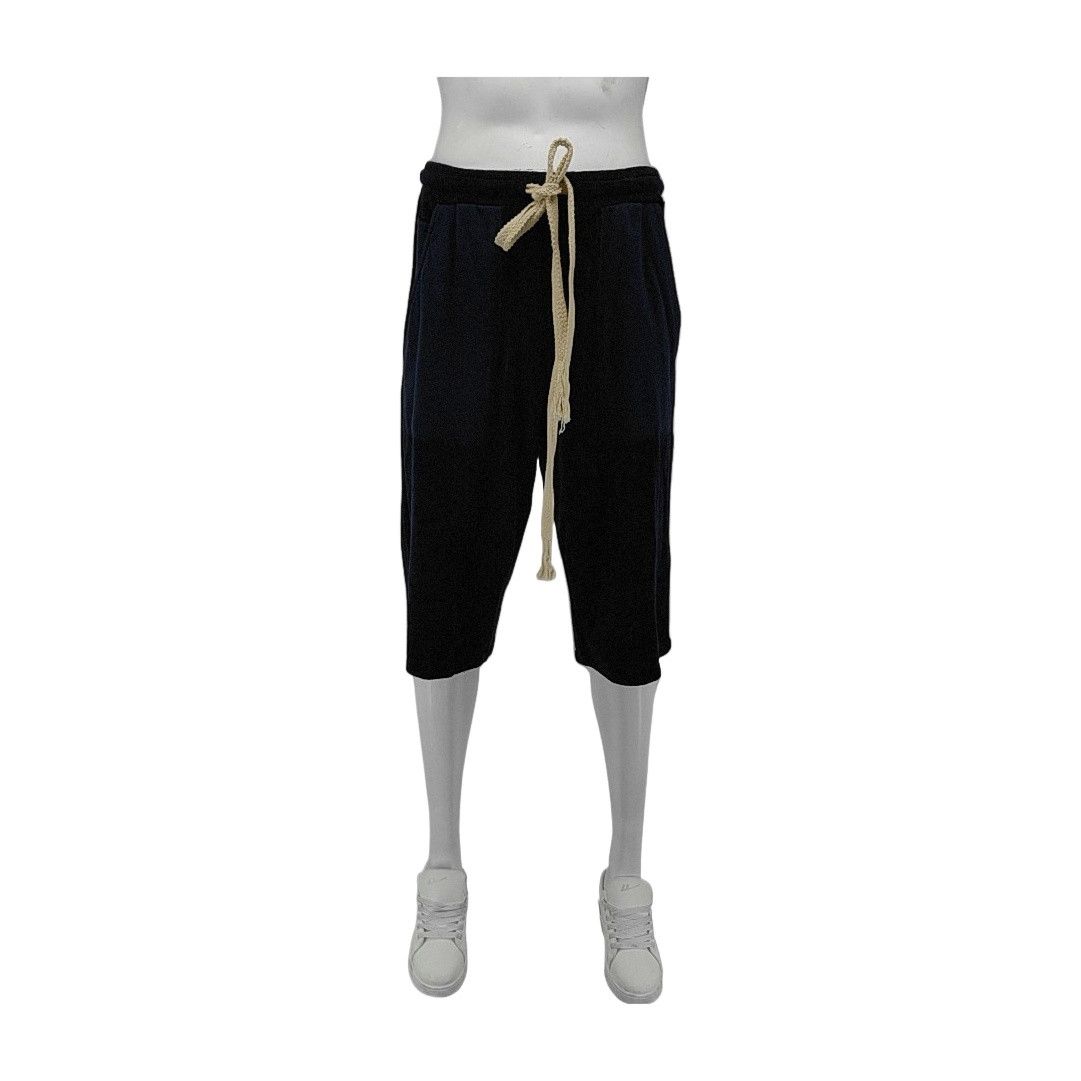 Loewe Loewe Navy Cotton Drawstring Shorts Size 34 Size US 34 / EU 50 - 1 Thumbnail
