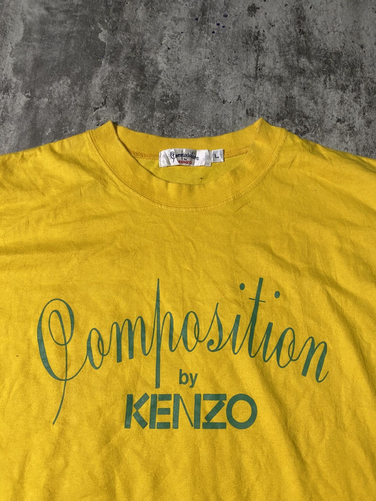Composition by Kenzo Vintage Composition By Kenzo Long Sleeve Tshirt Size US L / EU 52-54 / 3 - 3 Thumbnail