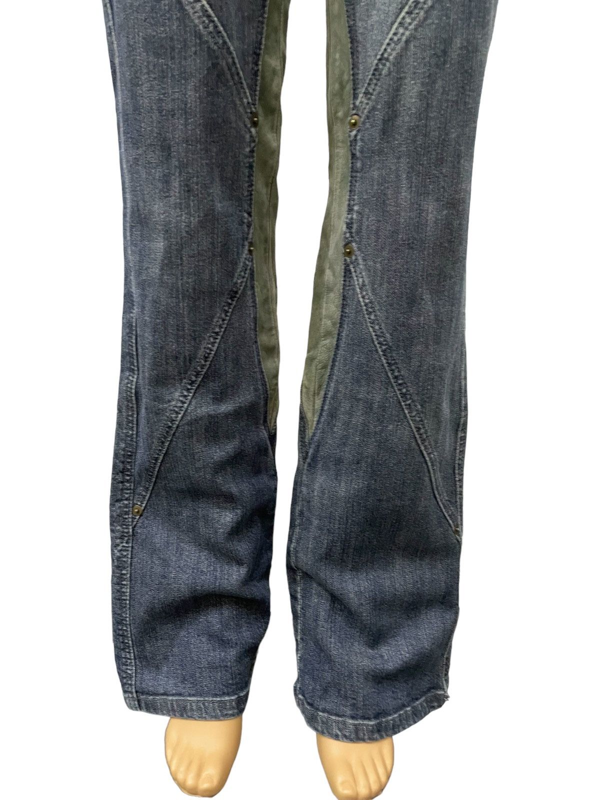Hysteric Glamour × In The Attic × semanticdesign Studio Picone Asymmetrical Hybrid Flared Jeans Size US 28 / EU 44 - 6 Thumbnail