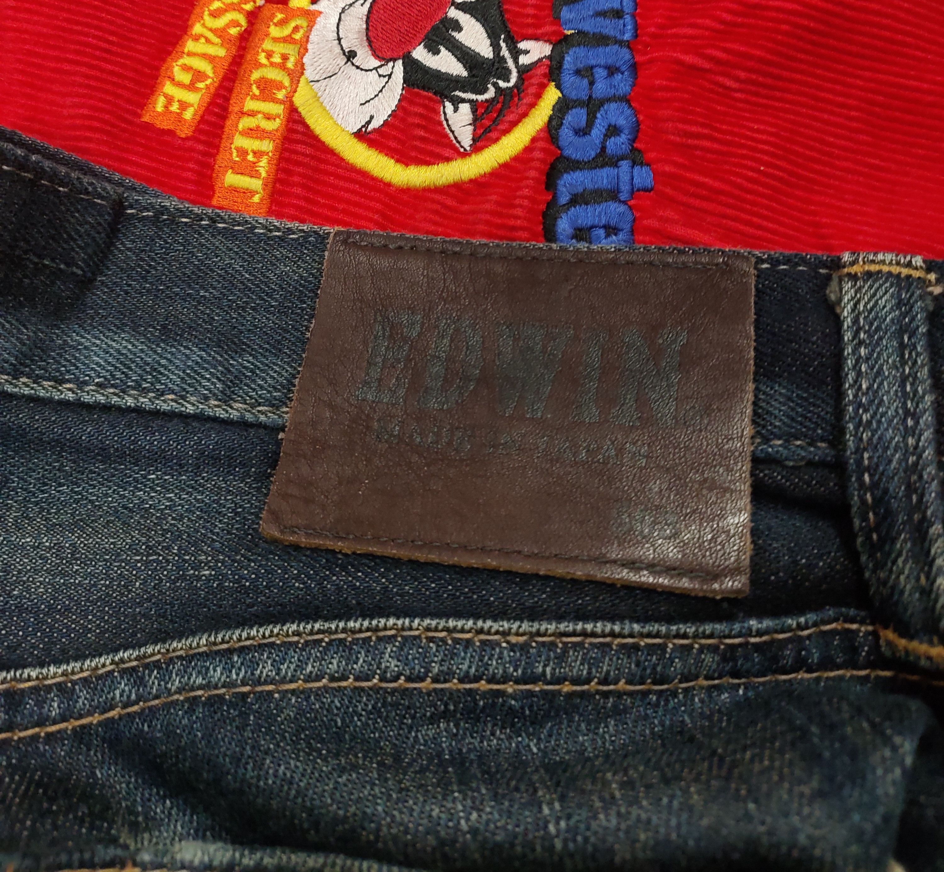 Japanese Brand 💥 Flared Distressed Edwin Japanese Brand Jeans💥 Size US 33 - 12 Thumbnail