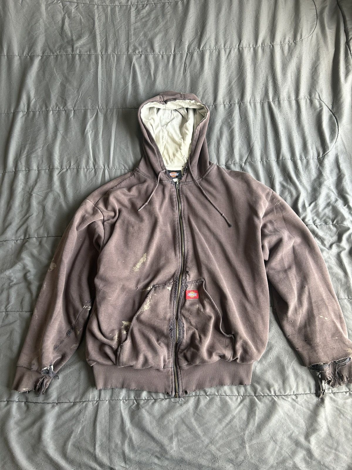 Dickies VINTAGE DISTRESSED DICKIES ZIP UP HOODIE Size US L / EU 52-54 / 3 - 1 Thumbnail